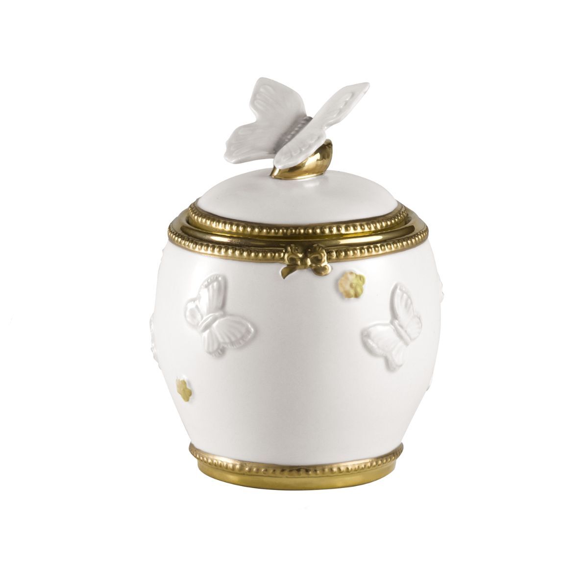 Посуда Butterfly White & Gold Sugar Bowl — Villari, коллекция Посуда