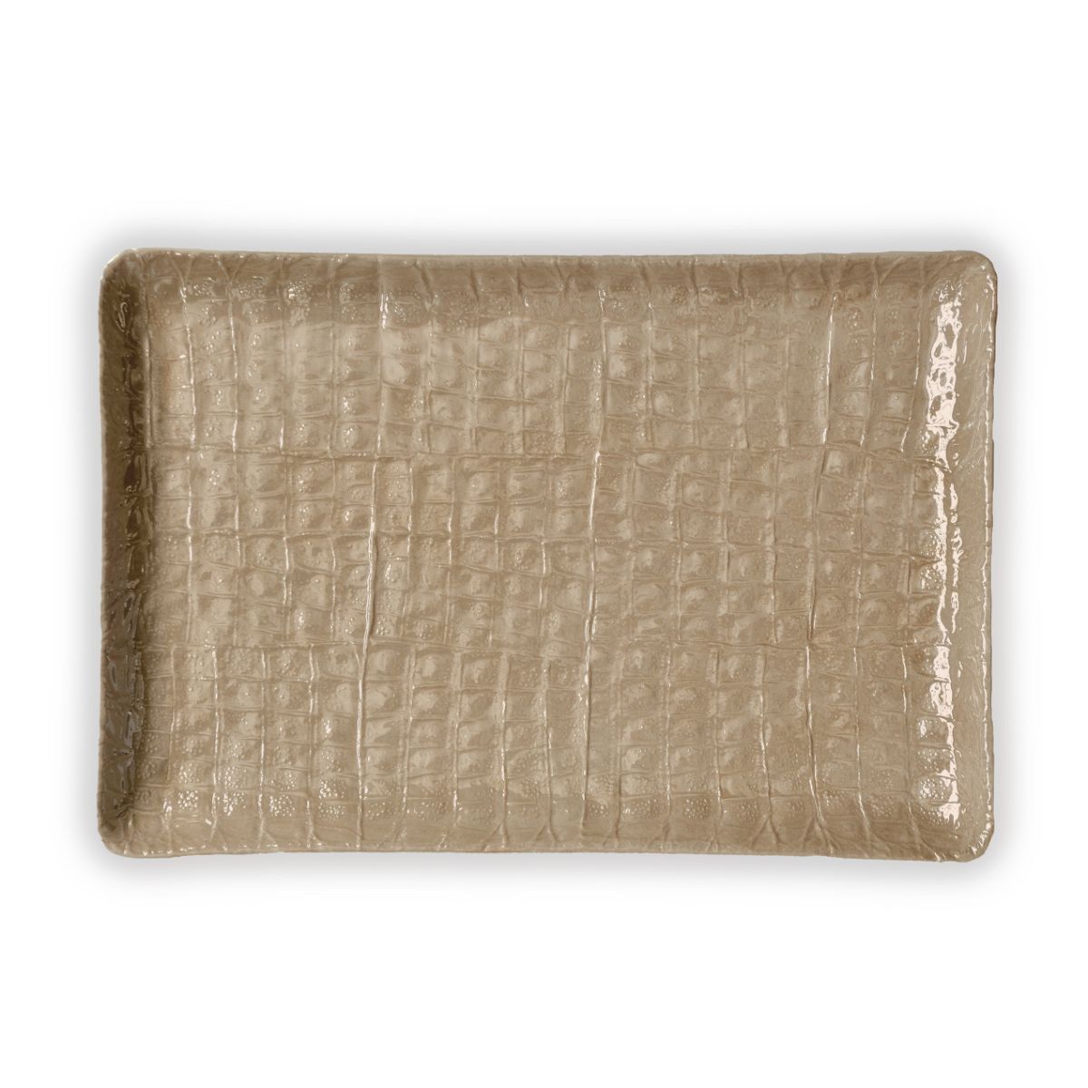 Посуда Cocco Rectangular Vanity Tray - Pearly Caramel — Villari, коллекция Посуда