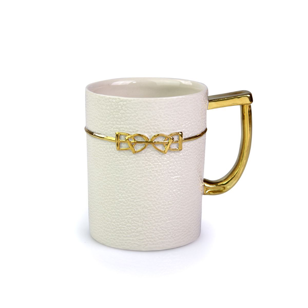 Посуда Dressage White & Gold Mug — Villari, коллекция Посуда