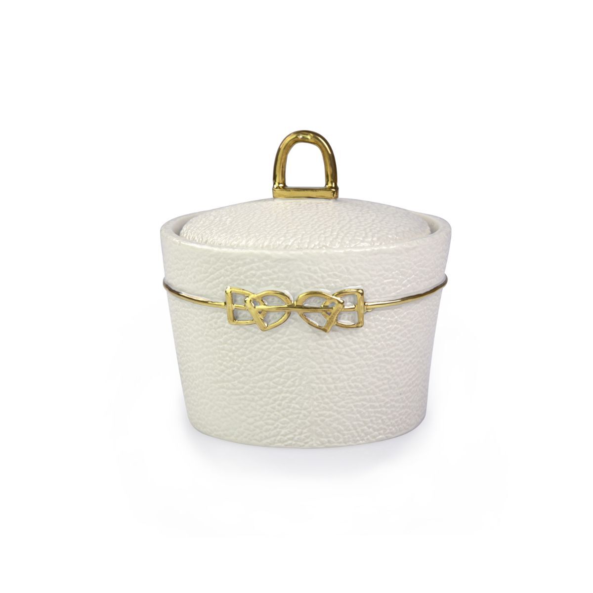 Посуда Dressage White & Gold Sugar Bowl — Villari, коллекция Посуда