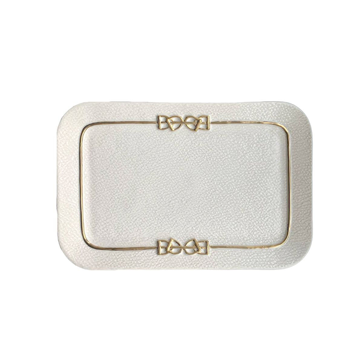 Посуда Dressage White & Gold Tray — Villari, коллекция Посуда