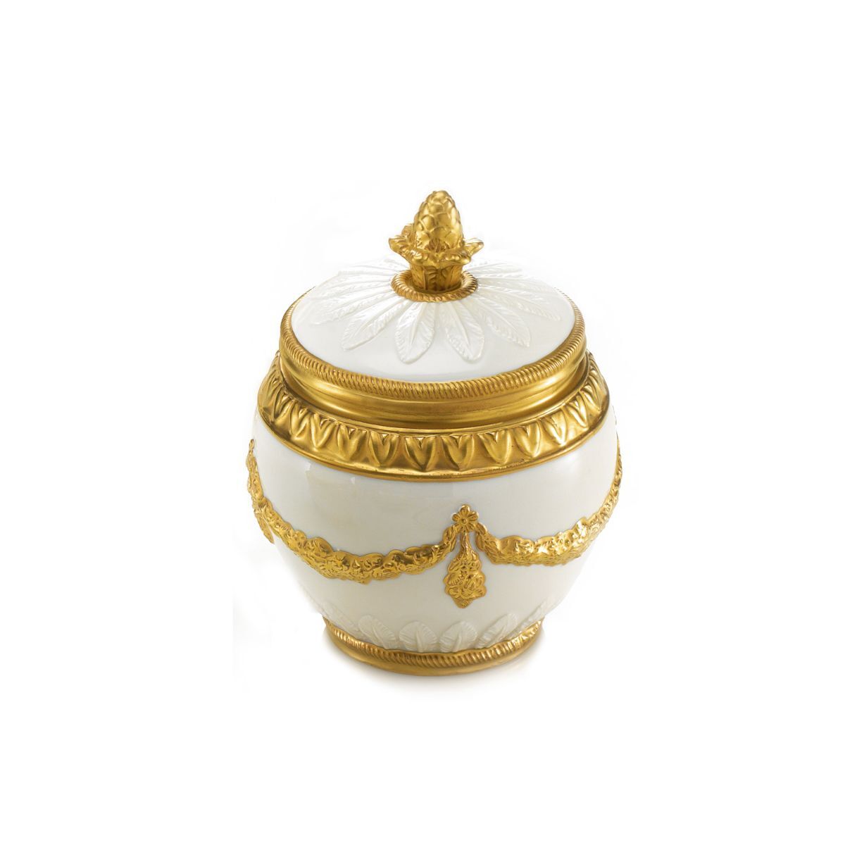 Посуда Empire White & Gold Sugar Bowl — Villari, коллекция Посуда