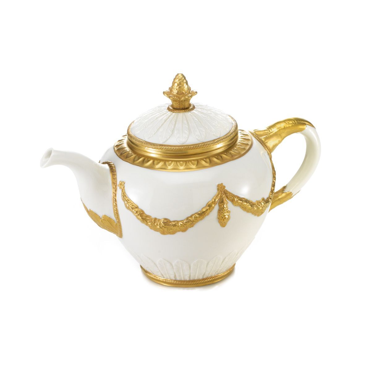Посуда Empire White & Gold Teapot — Villari, коллекция Посуда