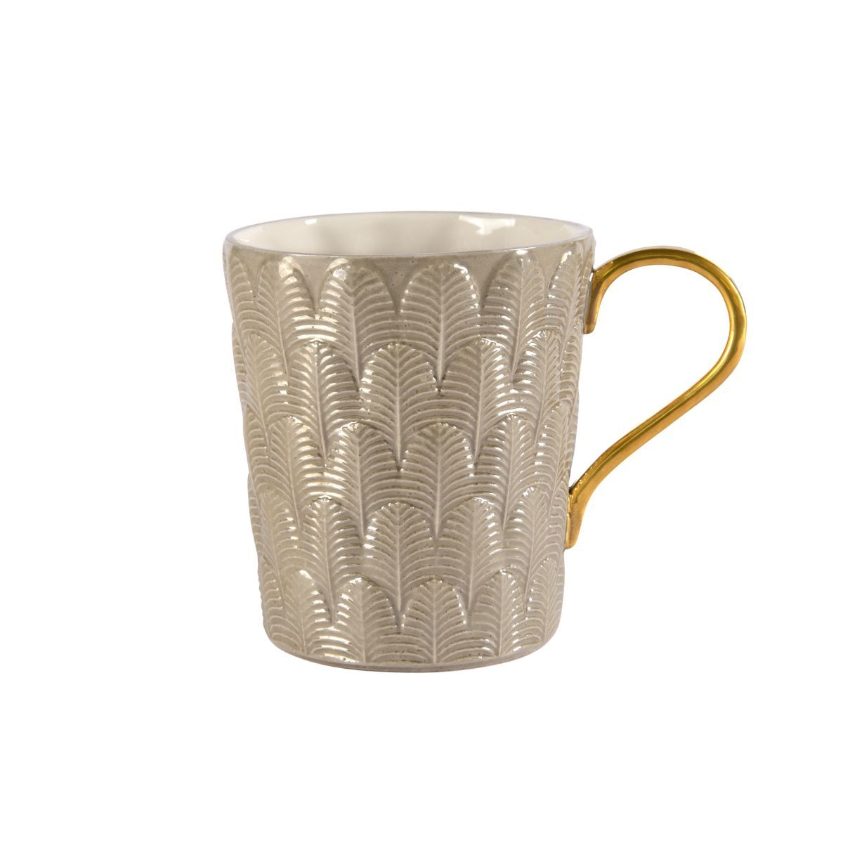Посуда Peacock Mug - Pearly Caramel & Gold — Villari, коллекция Посуда