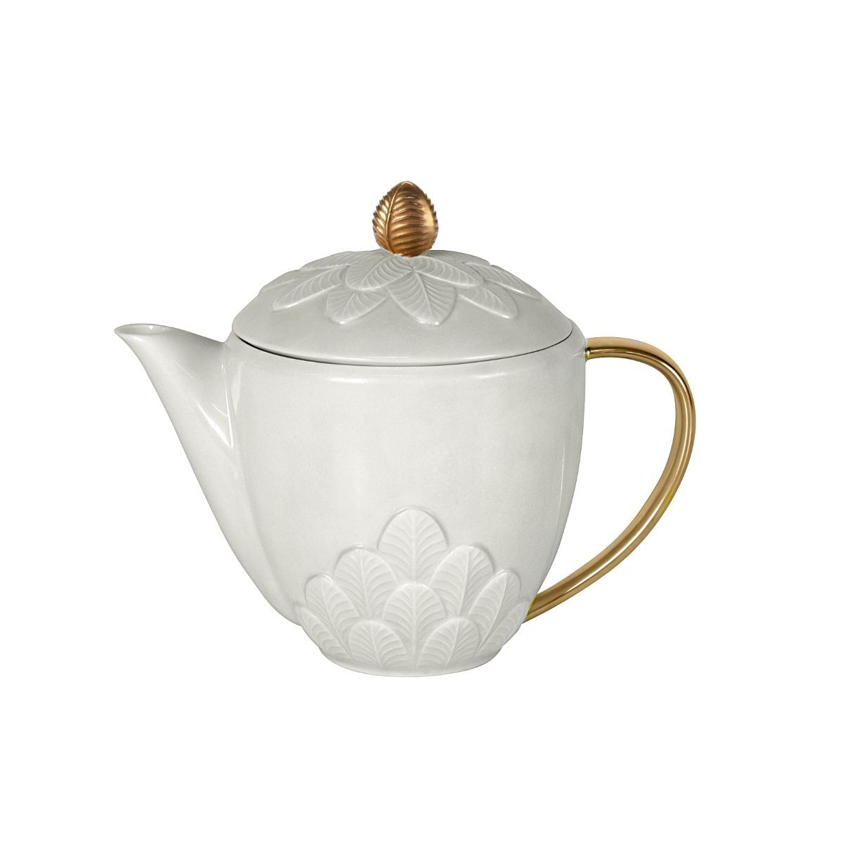 Посуда Peacock White & Gold Teapot — Villari, коллекция Посуда