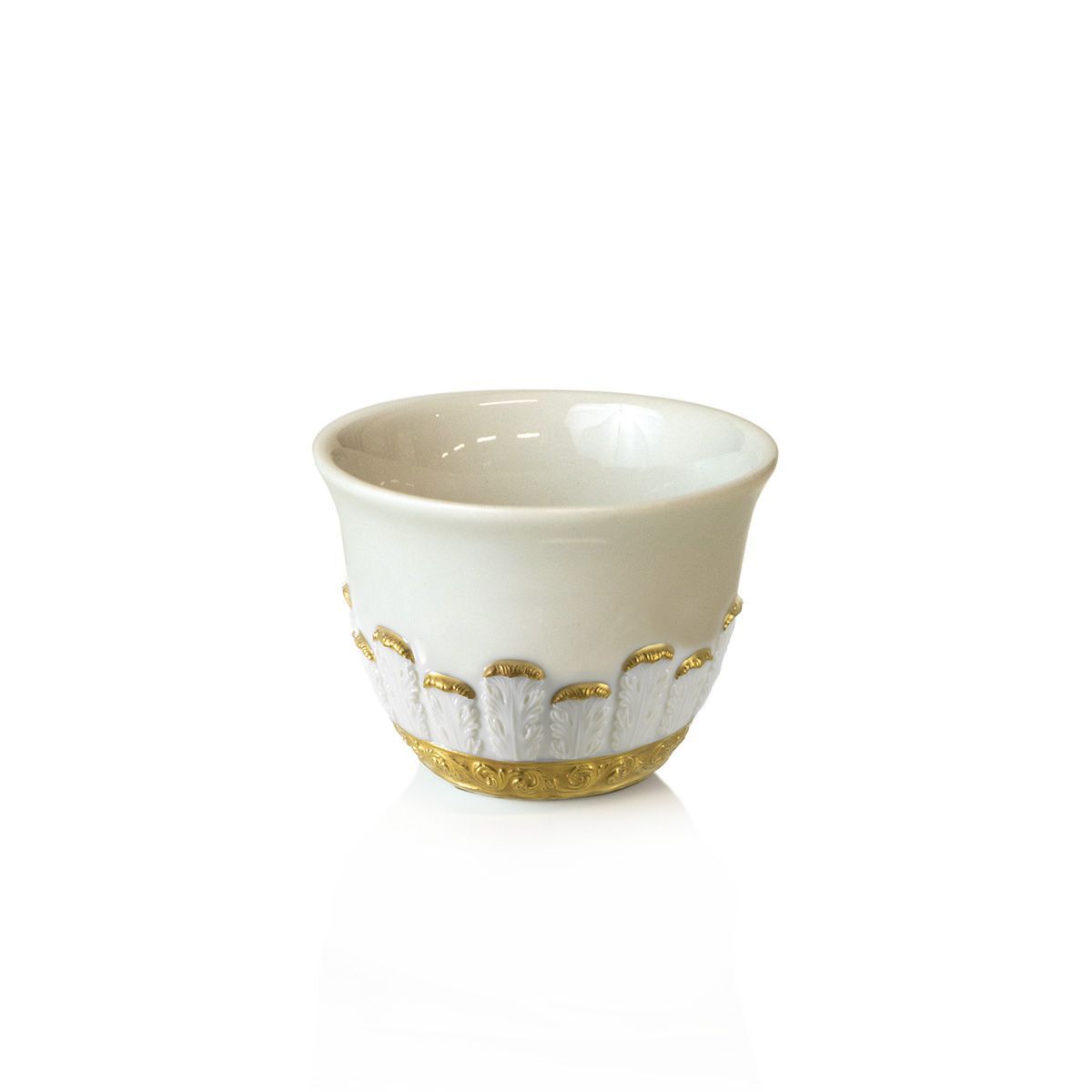 Посуда Queen Elizabeth White & Gold Arabic Coffee Cup — Villari, коллекция Посуда