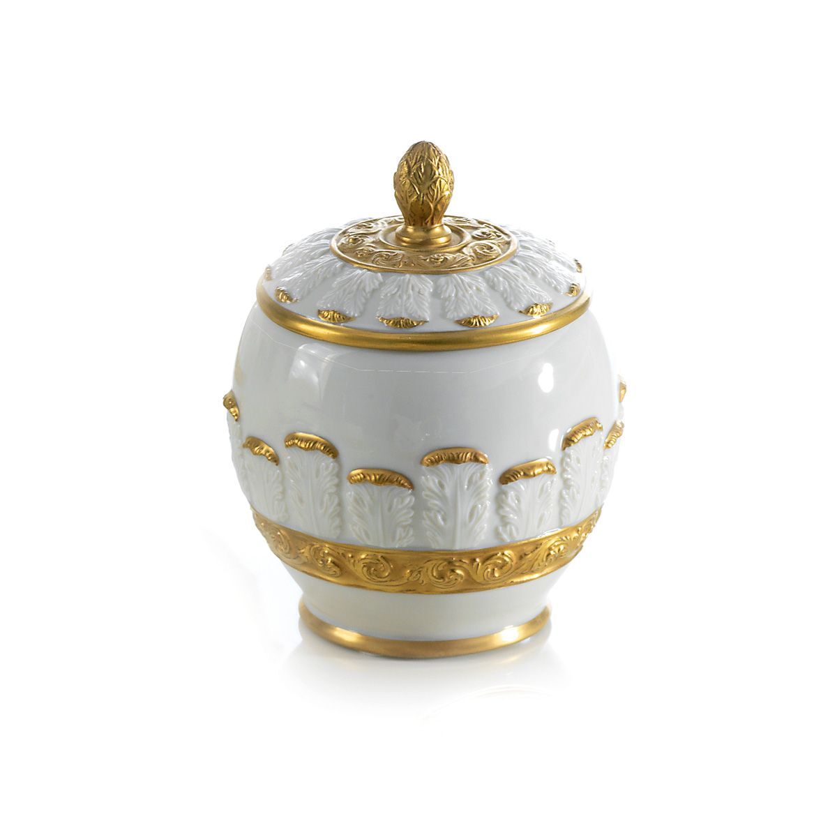 Посуда Queen Elizabeth White & Gold Sugar Bowl — Villari, коллекция Посуда
