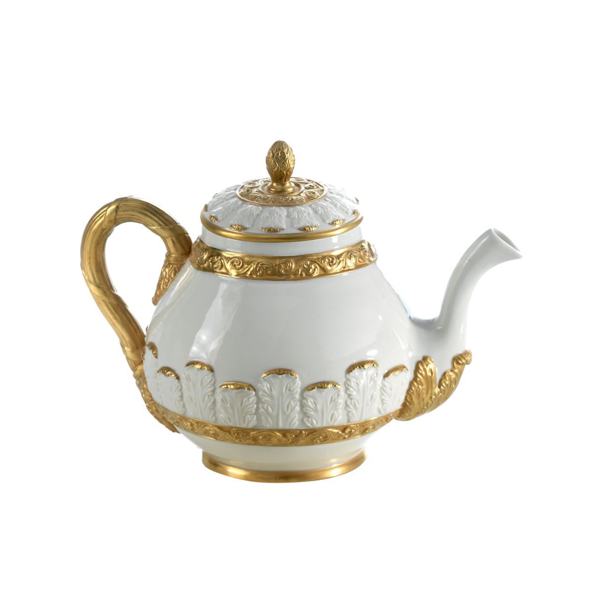 Посуда Queen Elizabeth White & Gold Teapot — Villari, коллекция Посуда
