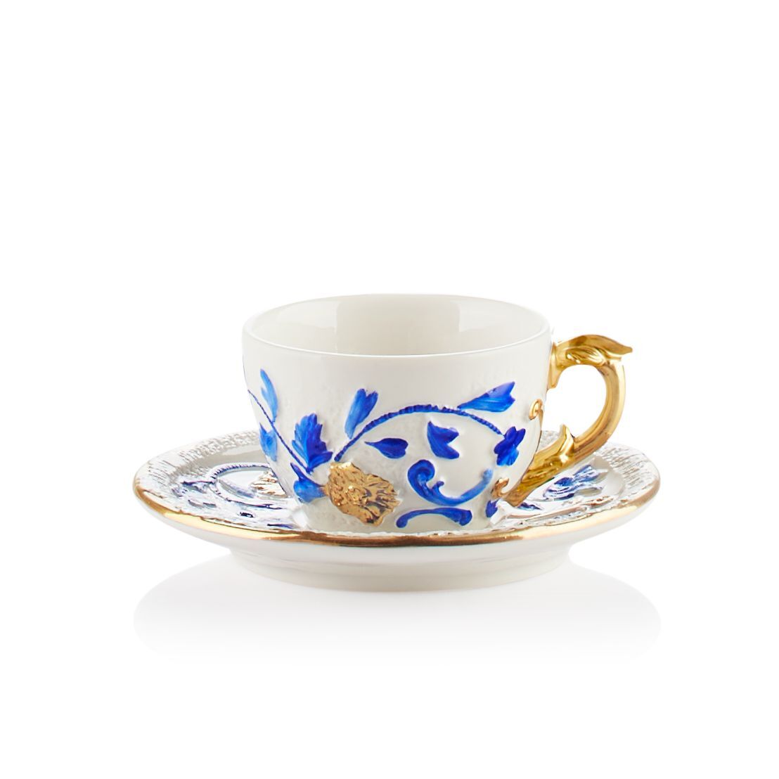 Посуда Taormina Capri & Gold Coffee Cup & Saucer — Villari, коллекция Посуда