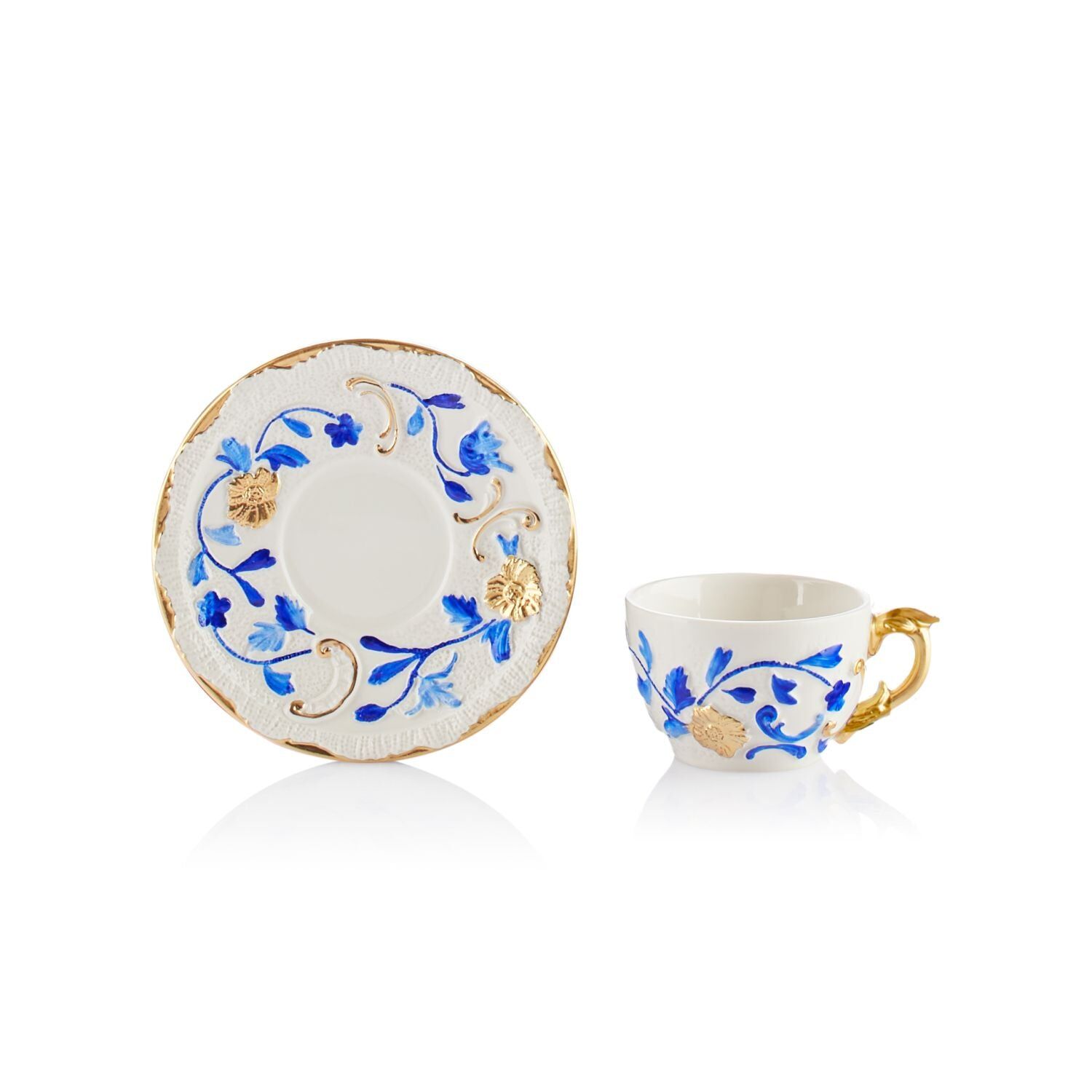 Посуда Taormina Capri & Gold Coffee Cup & Saucer — Villari, кадр 2