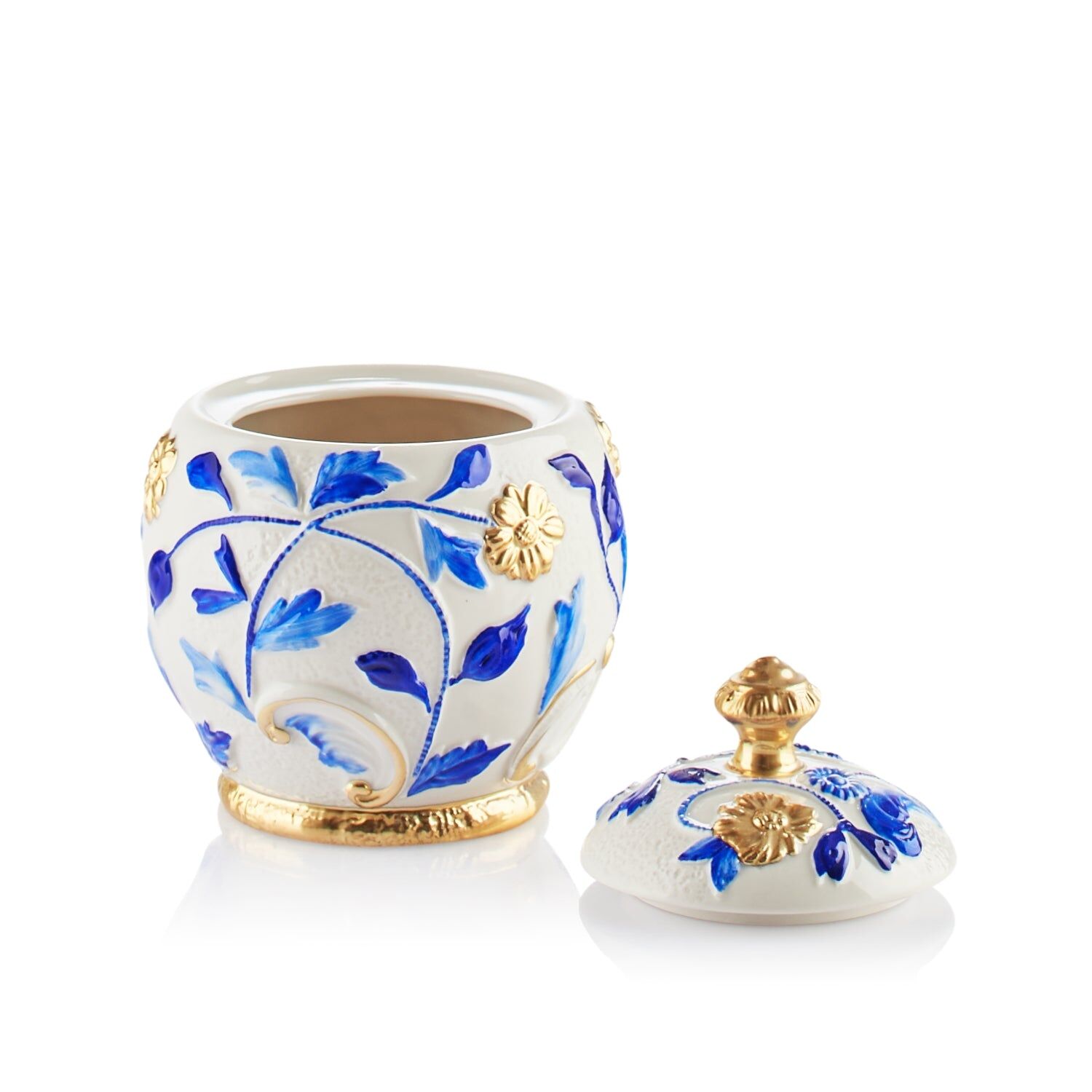 Посуда Taormina Capri & Gold Sugar Bowl — Villari, кадр 2