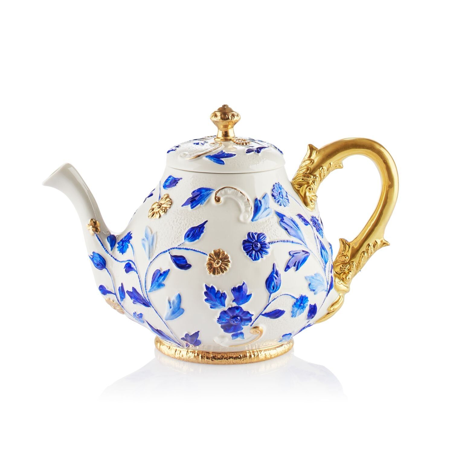 Посуда Taormina Capri & Gold Tea Pot — Villari, коллекция Посуда