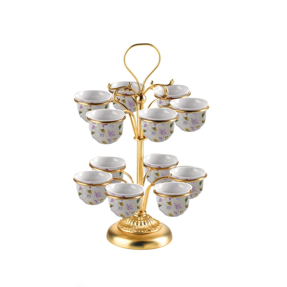 Посуда Taormina Multicolor & Gold Arabic Coffee Cup Holder — Villari, коллекция Посуда