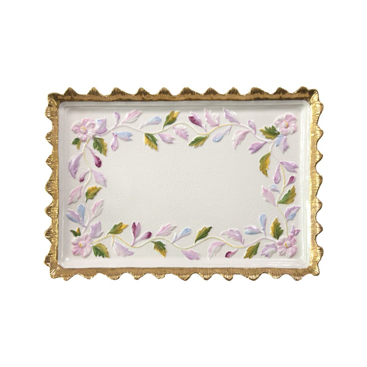 Посуда Taormina Multicolor & Gold Rectangular Tray — Villari, коллекция Посуда