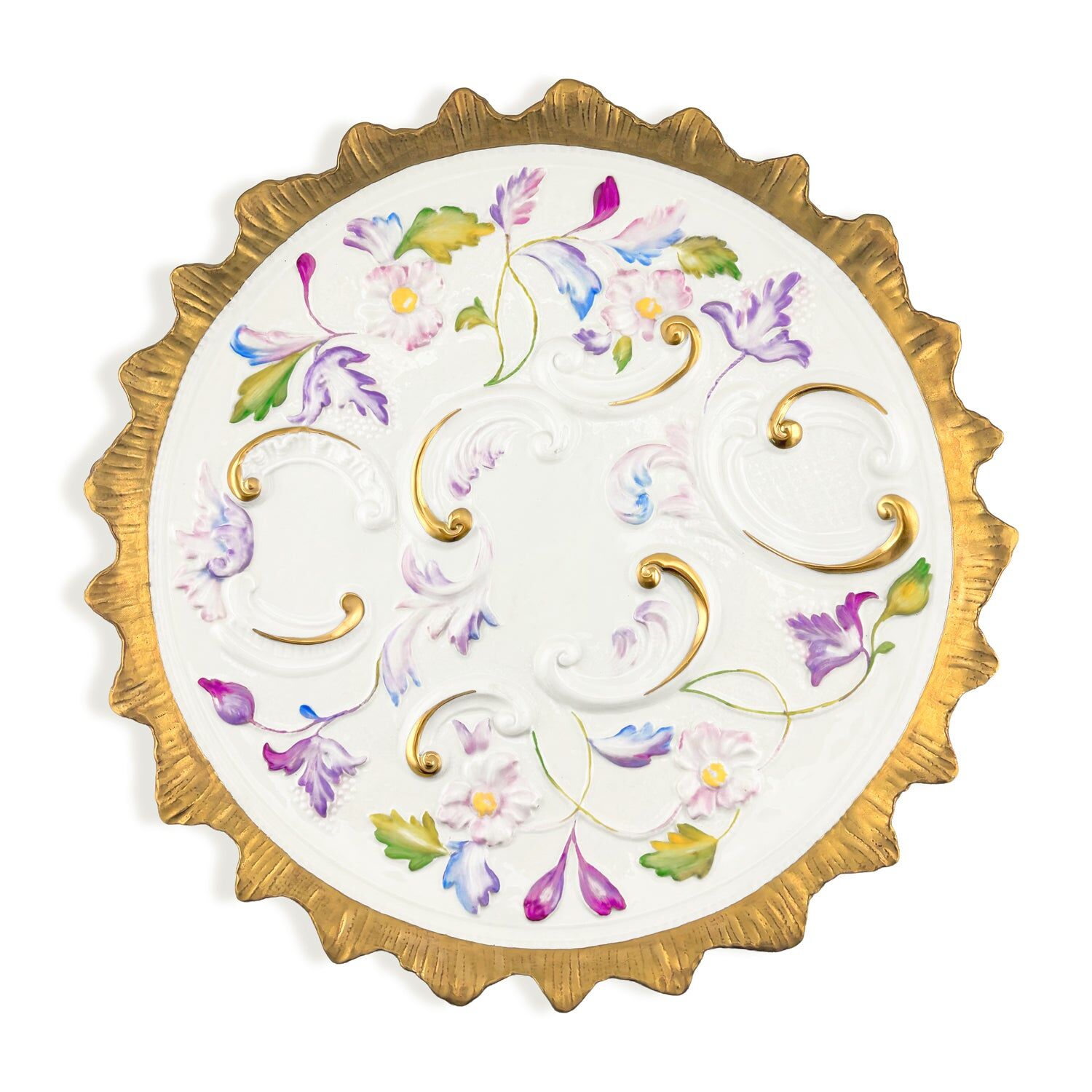 Посуда Taormina Multicolor & Gold Round Tray — Villari, коллекция Посуда