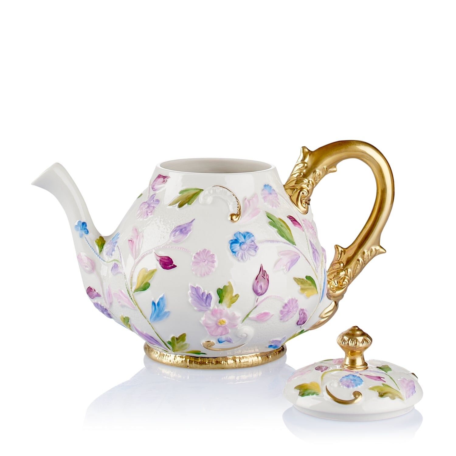 Посуда Taormina Multicolor & Gold Tea Pot — Villari, кадр 2