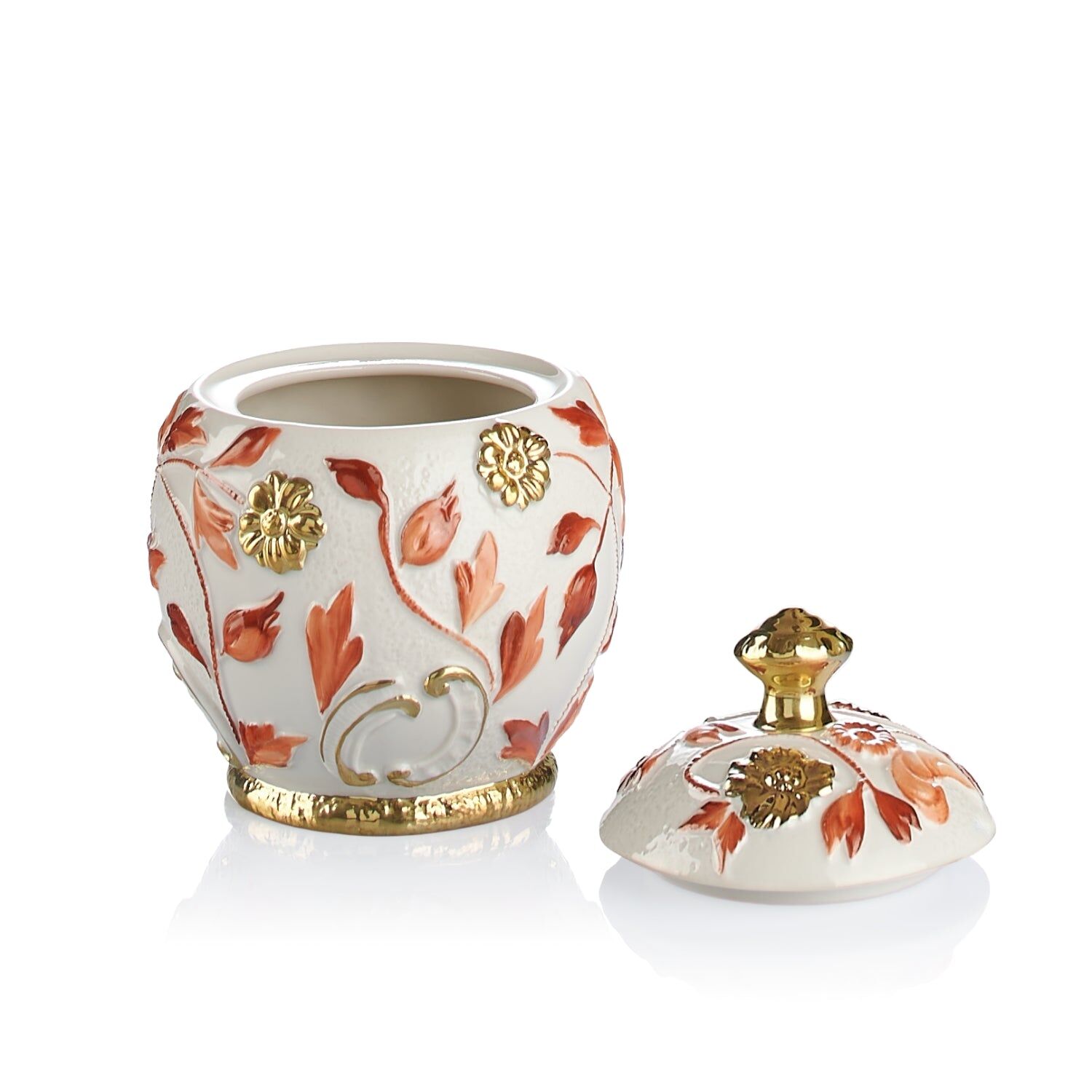 Посуда Taormina Terracotta & Gold Sugar Bowl — Villari, кадр 2
