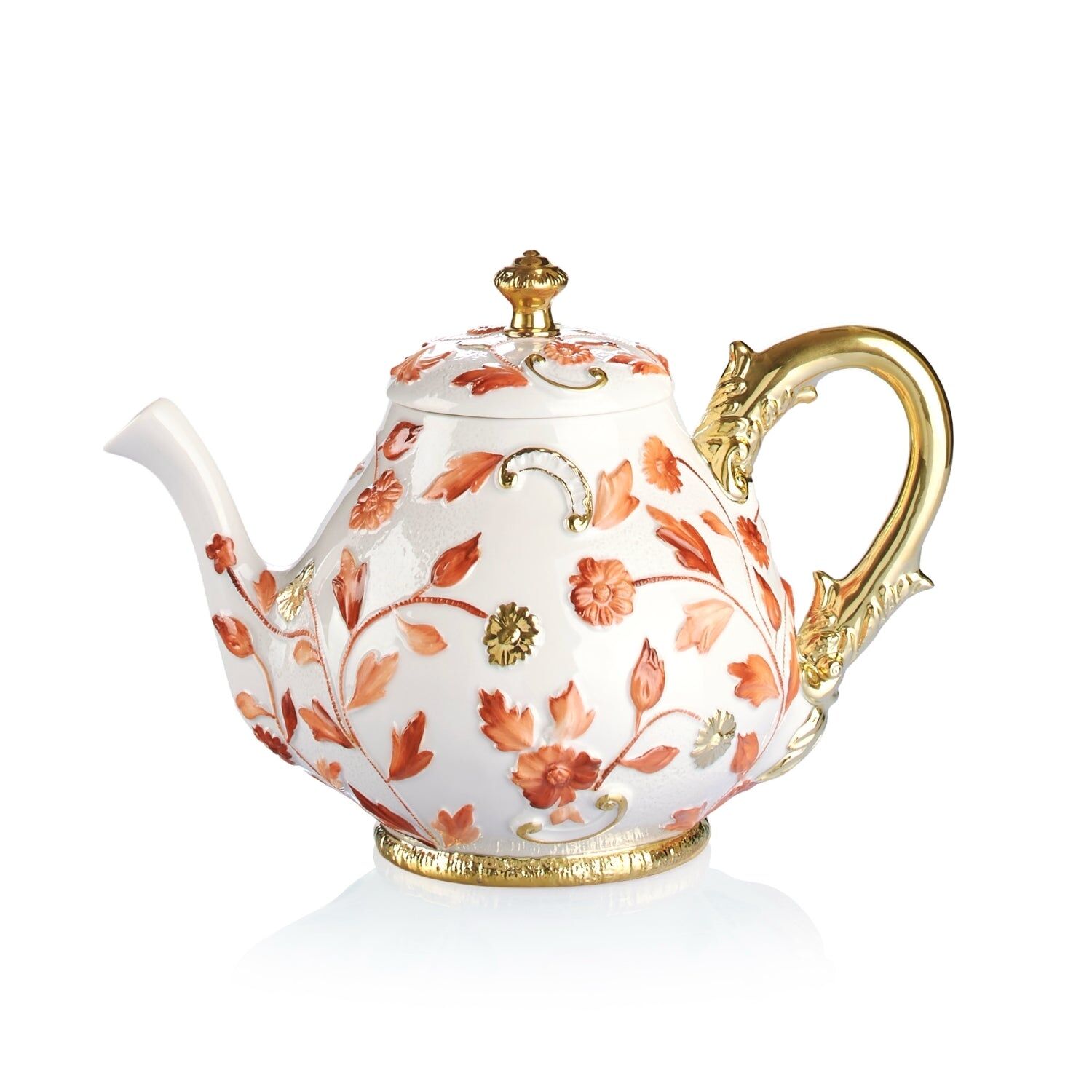 Посуда Taormina Terracotta & Gold Tea Pot — Villari, коллекция Посуда