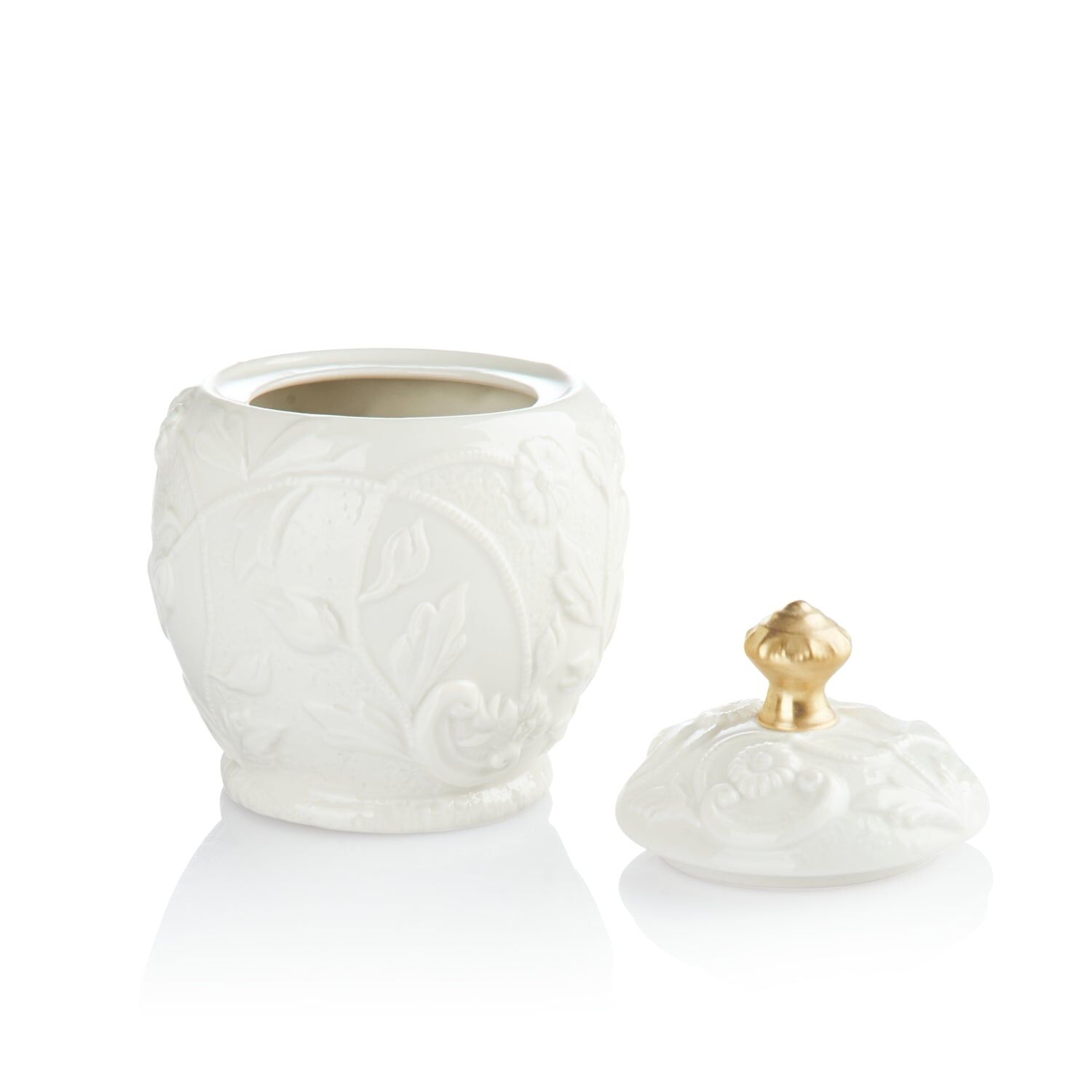 Посуда Taormina White & Gold Sugar Bowl — Villari, кадр 2