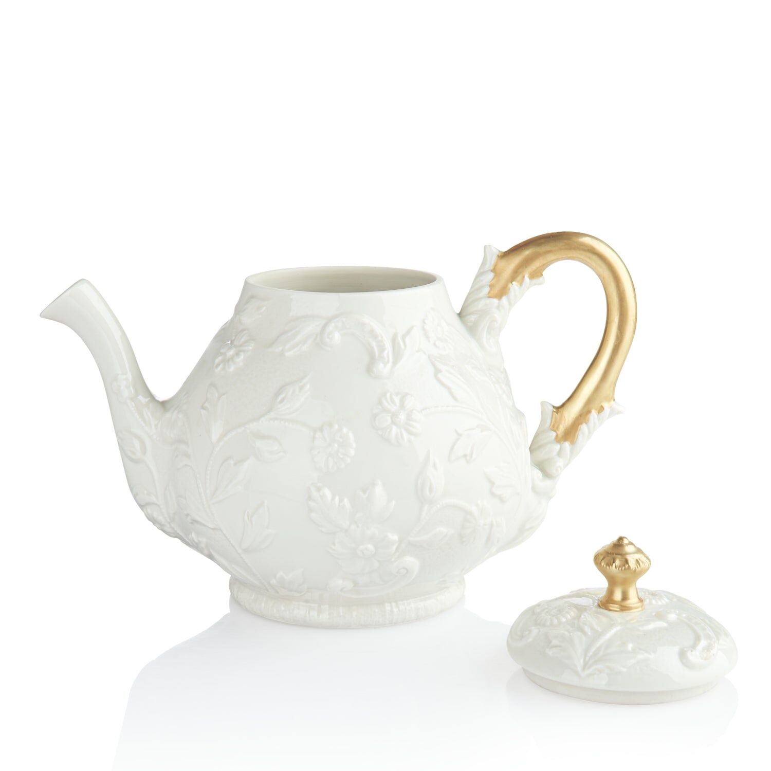 Посуда Taormina White & Gold Teapot — Villari, кадр 2