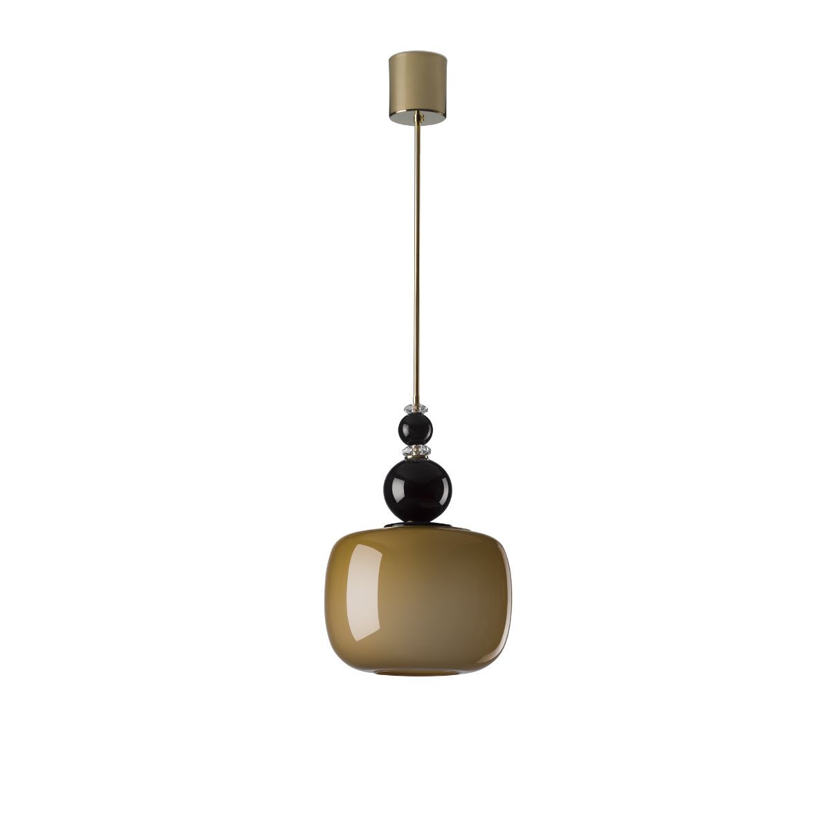 Потолочный светильник 80'S Farrah Pendant Light - Golden & Black — Villari, кадр 3