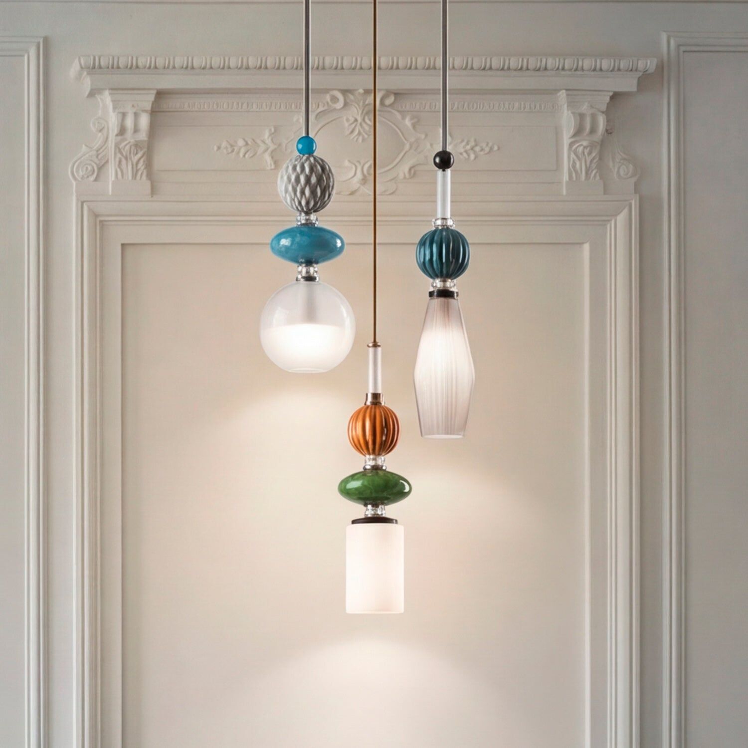 Потолочный светильник Divas Greta Pendant Light - Green & Mango — Villari, кадр 4