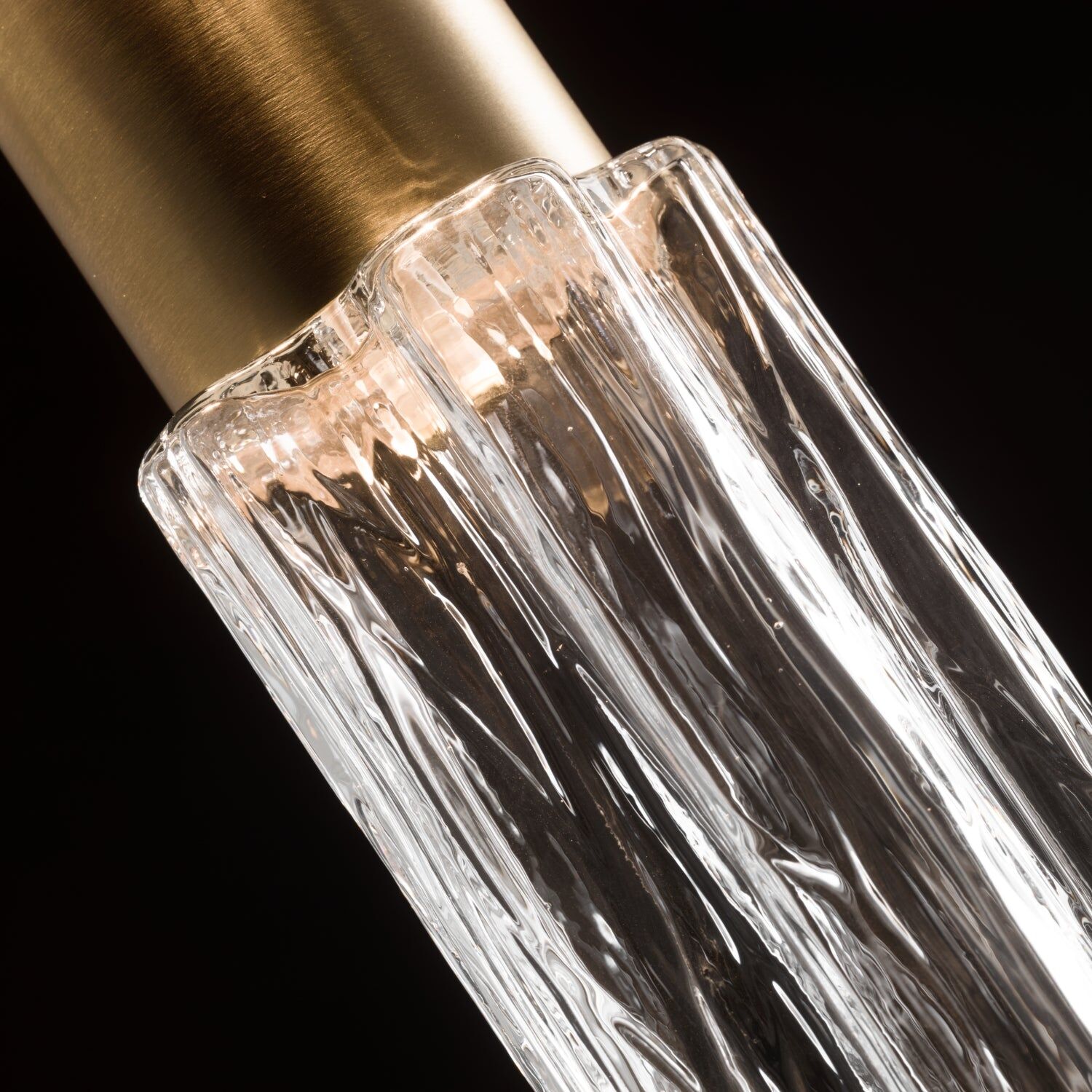 Потолочный светильник Drum Pendant Light - Transparent & Gold — Villari, кадр 4