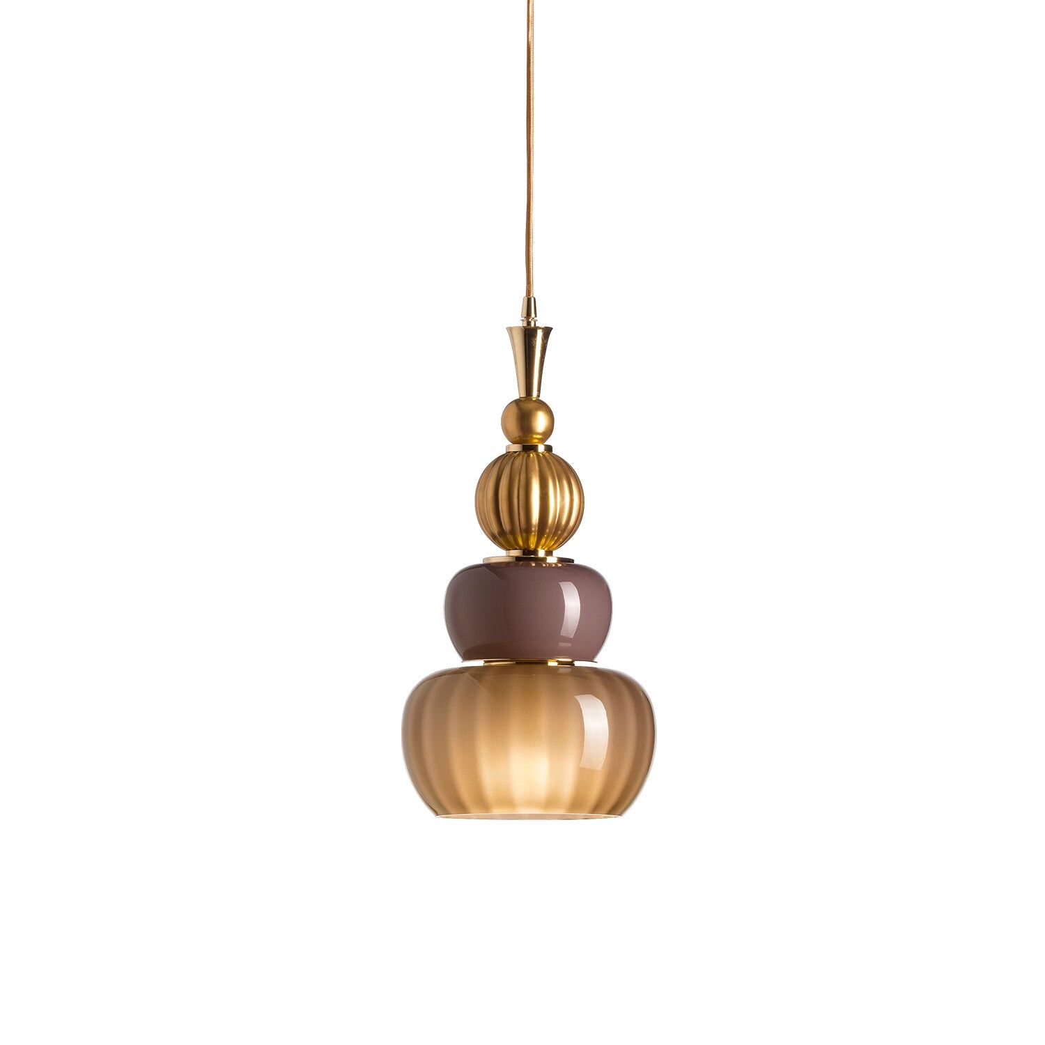 Ceiling lights Ginevra Pendant Light - Brown & Gold — Villari, collection Свет