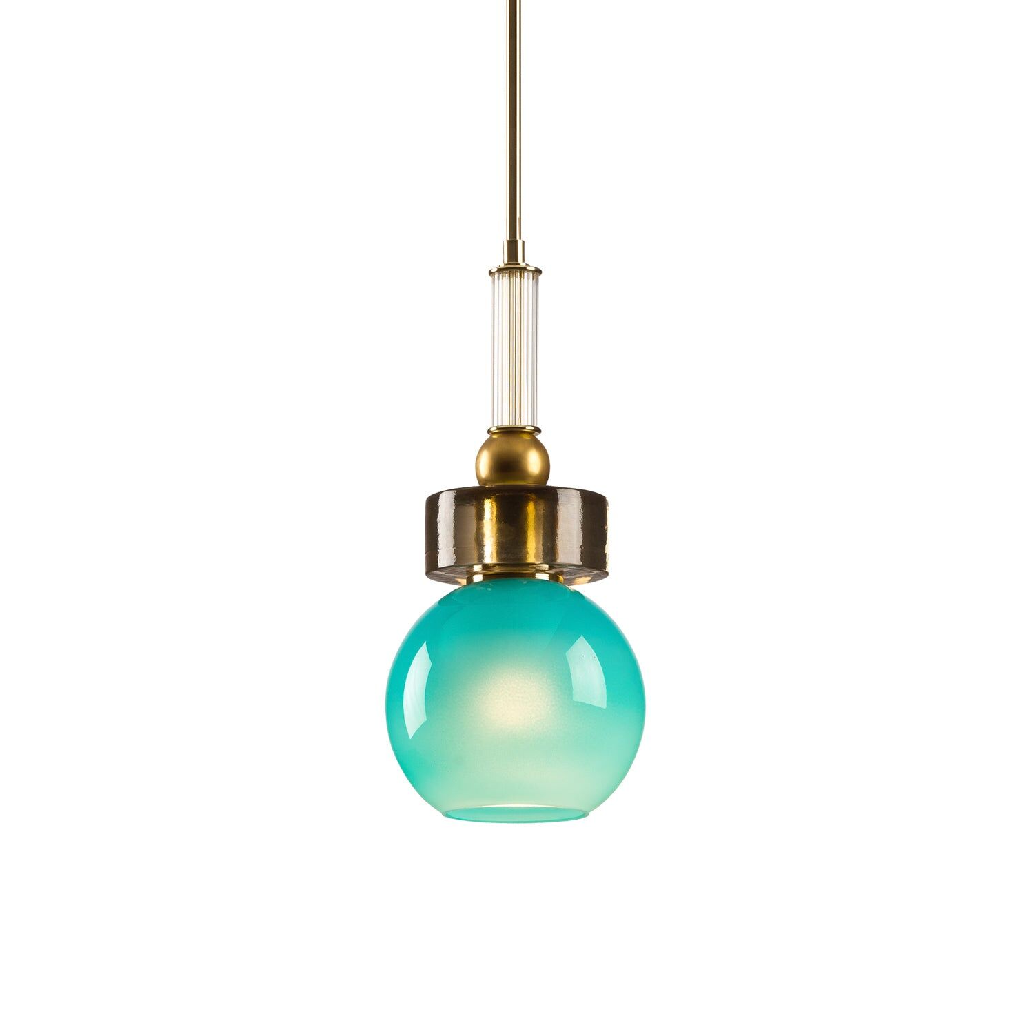 Ceiling lights Lolite Etienne Pendant Light - Aquamarine & Transparent — Villari, collection Свет