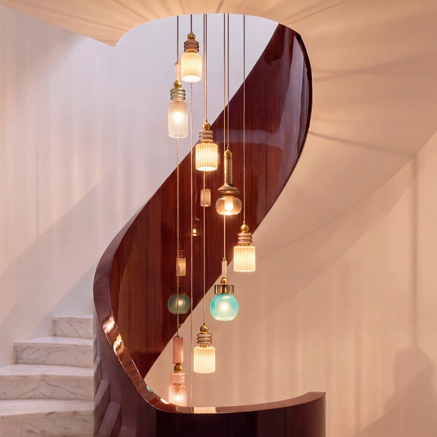 Потолочный светильник Lolite Silvy Pendant Light - Brown — Villari, кадр 2