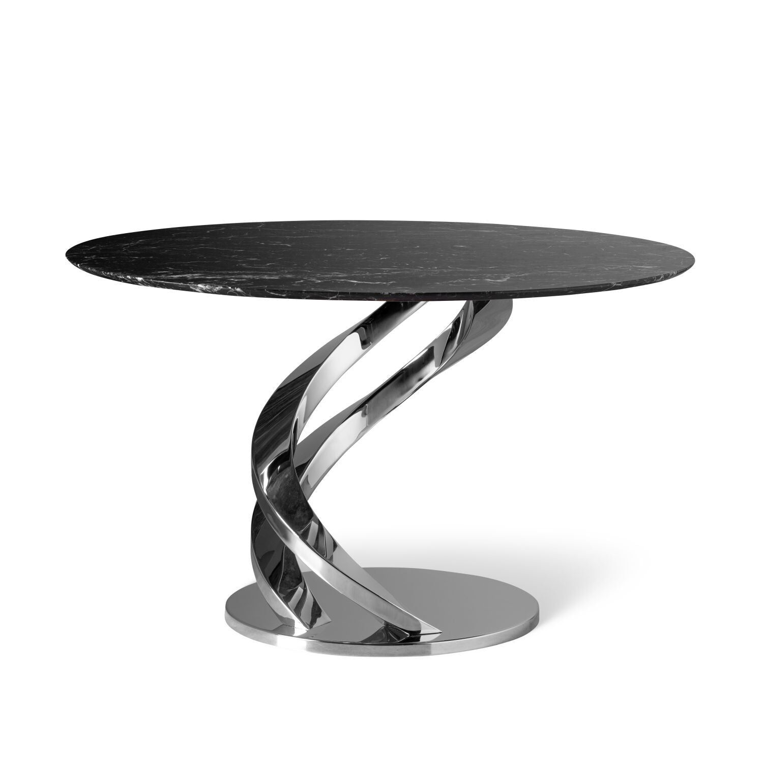 Dining tables Eclypse Dining Table - Black Marquinia & Chrome — Villari, collection Мебель