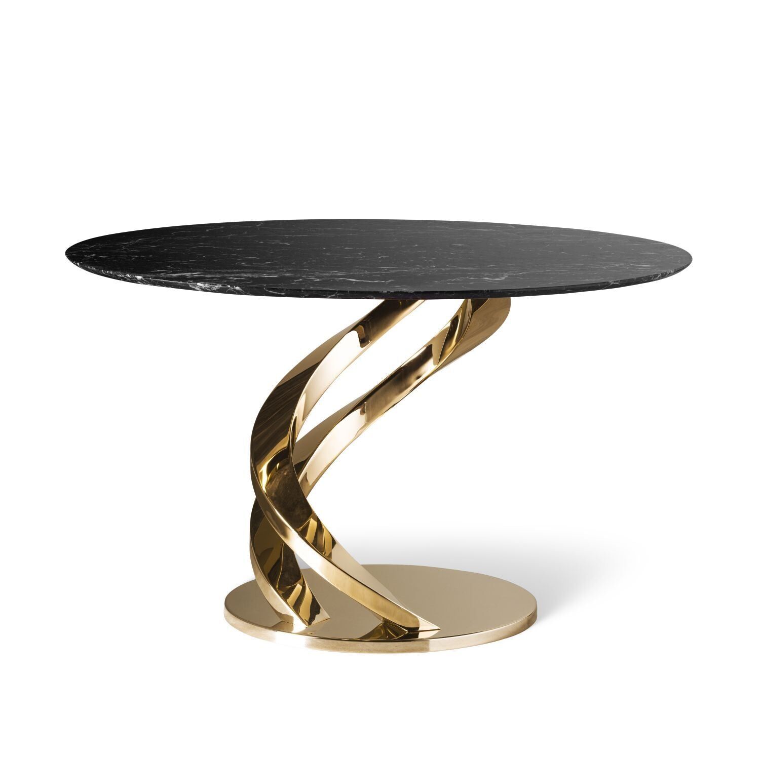 Dining tables Eclypse Dining Table - Black Marquinia & Gold — Villari, collection Мебель