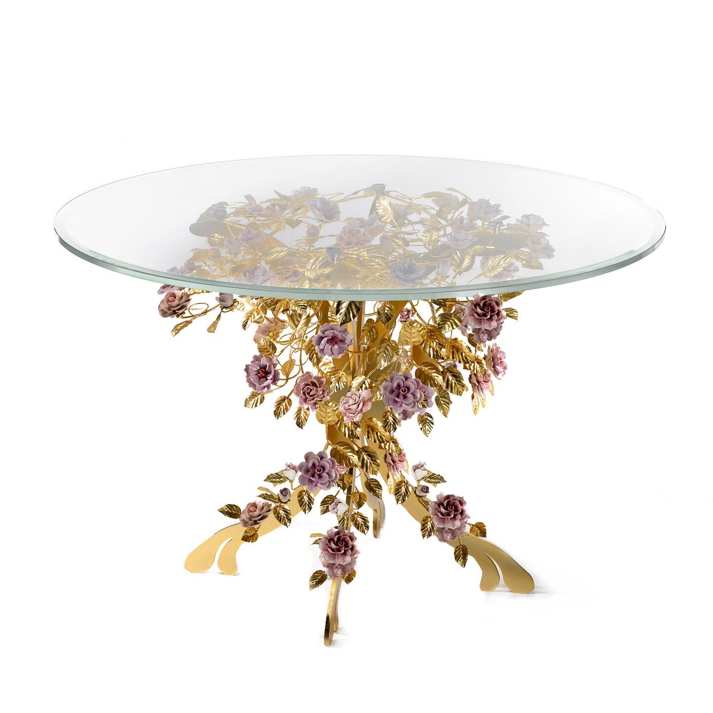 Dining tables Marie Antoinette Round Dining Table - Gold & Pink — Villari, collection Мебель