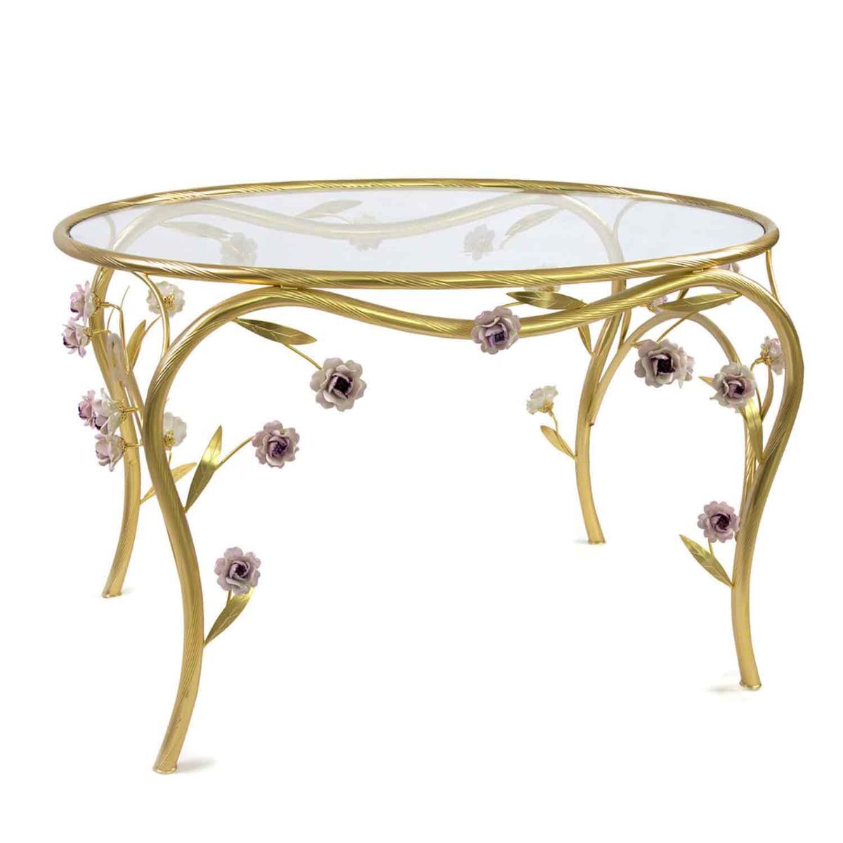 Журнальный стол Camelia Coffee Table - Gold & Pink — Villari, коллекция Мебель