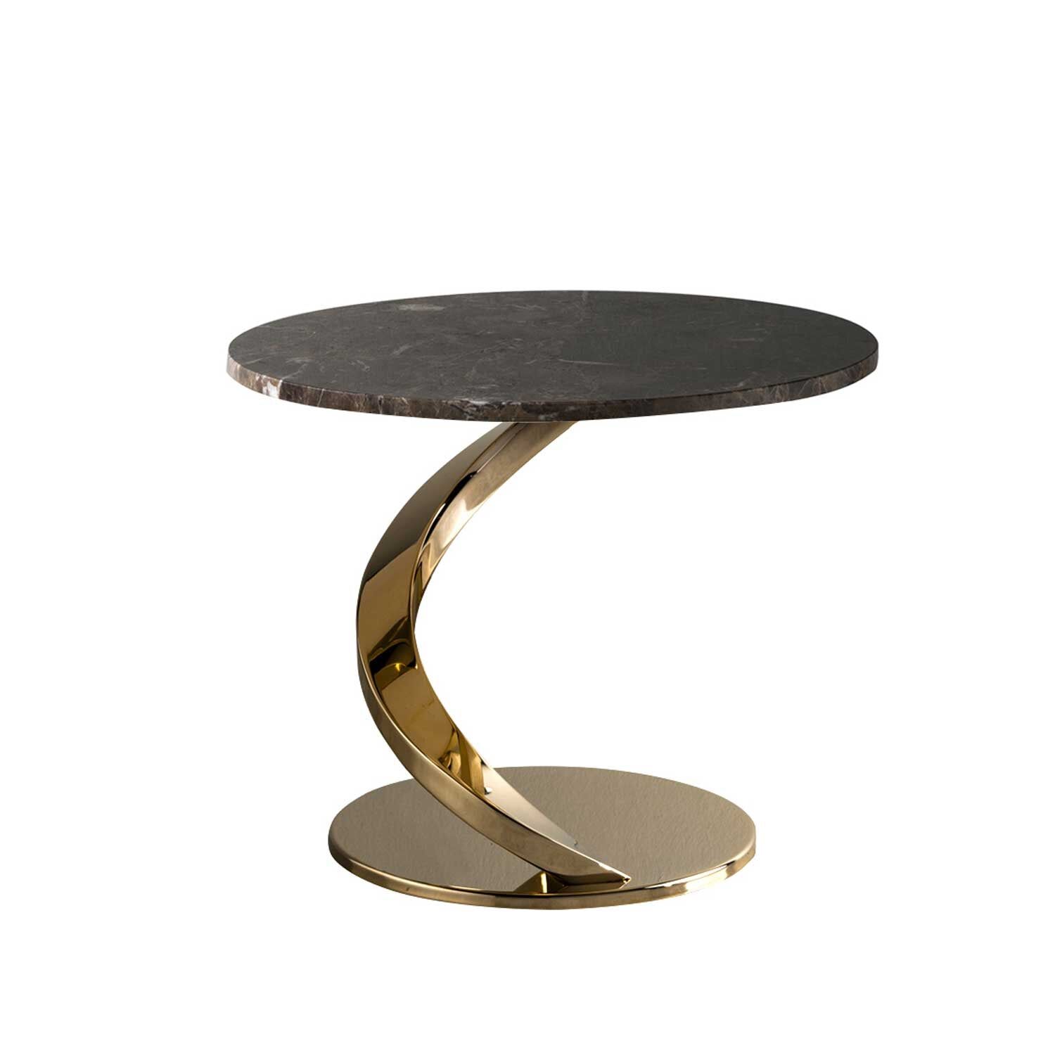 Журнальный стол Wave Coffee Table - Dark Emperador & Gold — Villari, коллекция Мебель