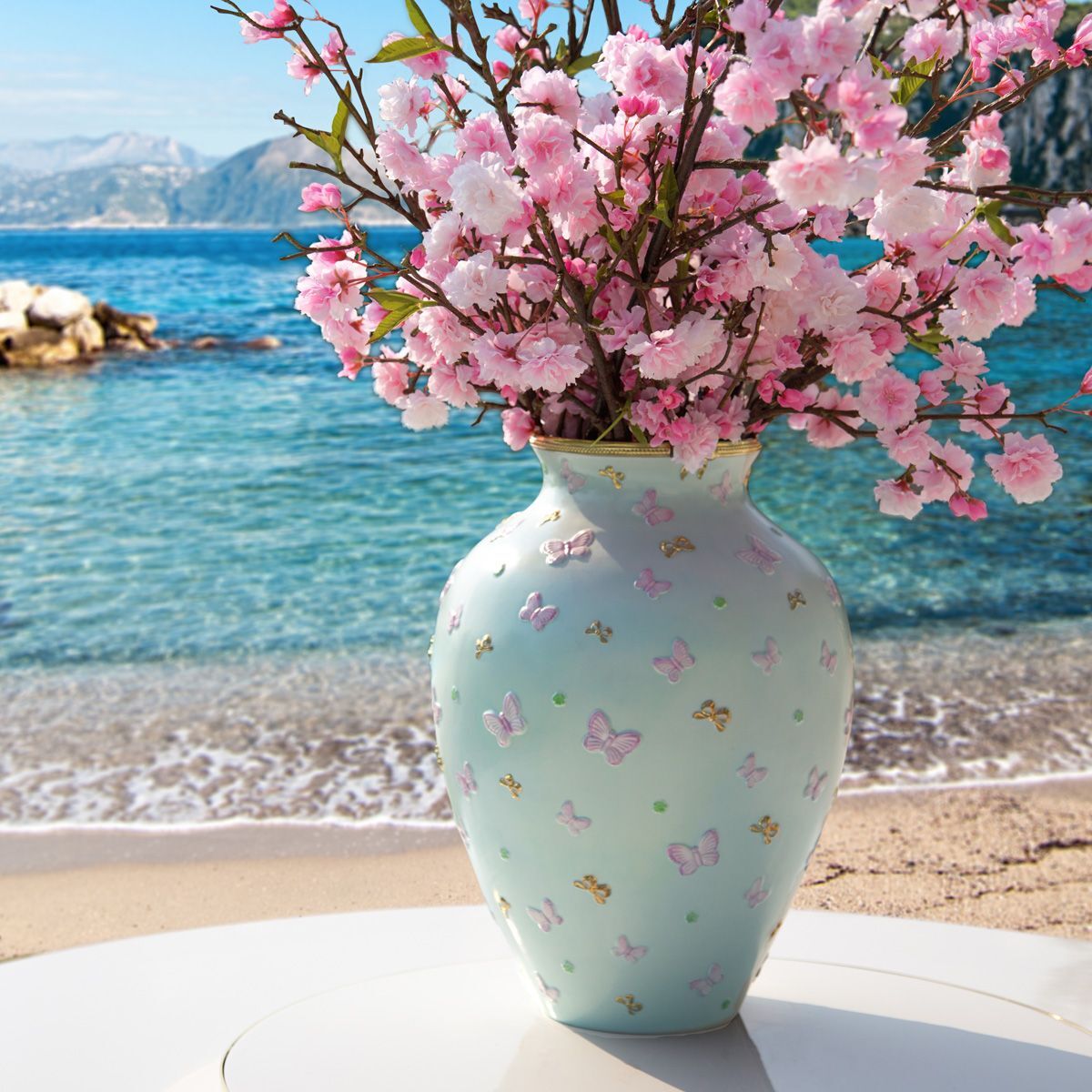 Ваза Butterfly Large Vase - Aquamarine — Villari, кадр 2