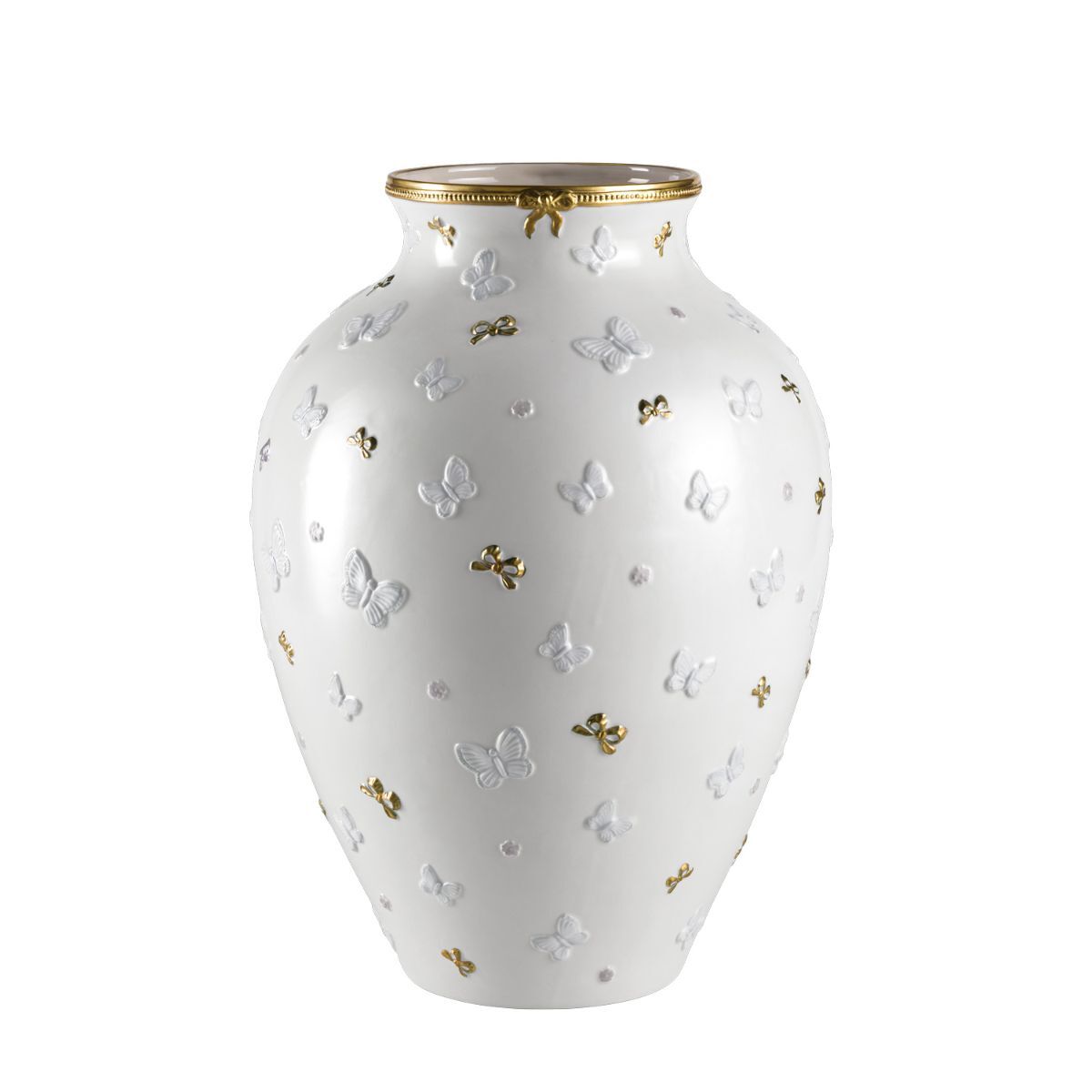 Vases Butterfly Large Vase - White & Gold — Villari, collection Декор