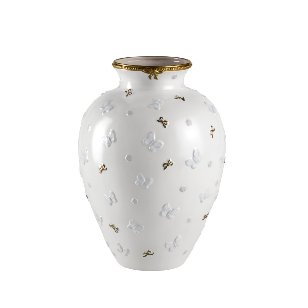 Vases Butterfly Medium Vase - White & Gold — Villari, collection Декор