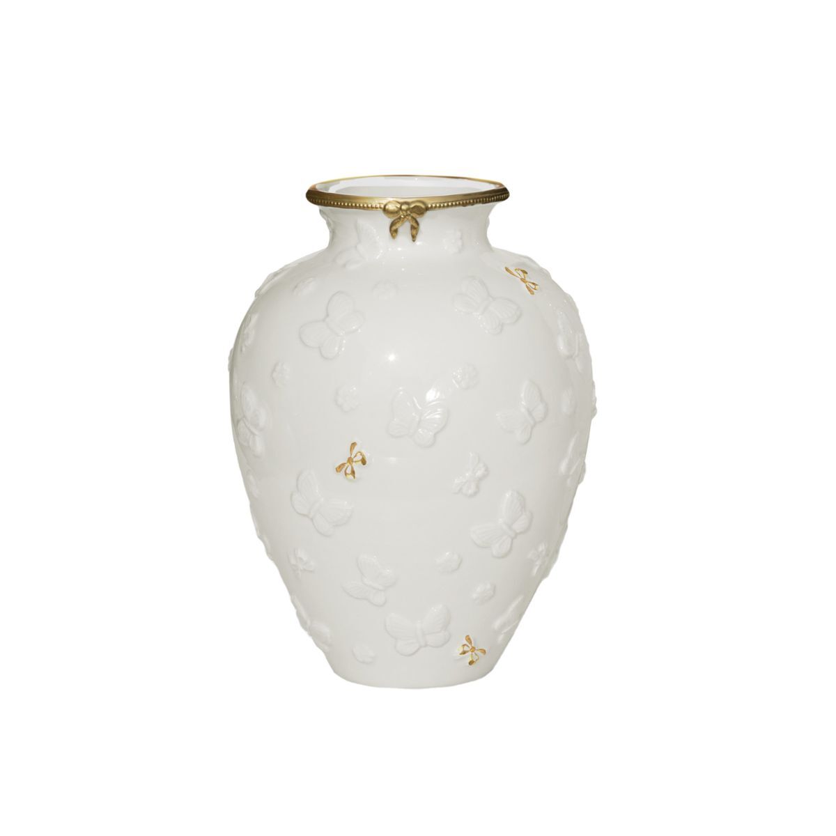 Vases Butterfly Small Vase - White & Gold — Villari, collection Декор
