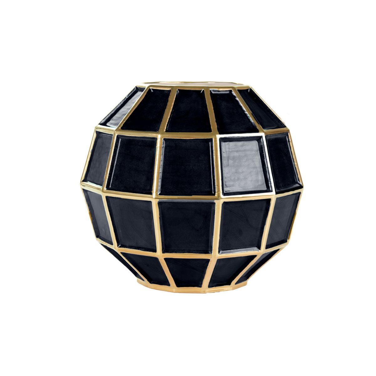 Vases Leonardo Vase - Black & Gold — Villari, collection Декор