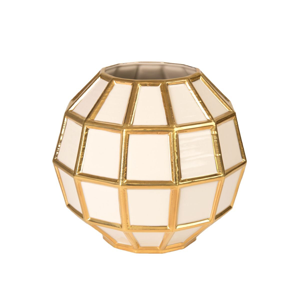 Vases Leonardo Vase - White & Gold — Villari, collection Декор