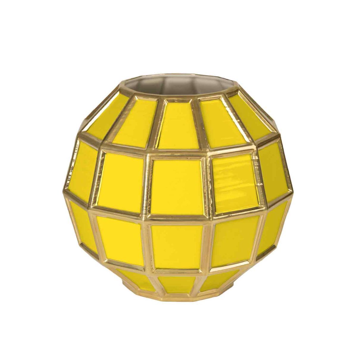 Vases Leonardo Vase - Yellow & Gold — Villari, collection Декор