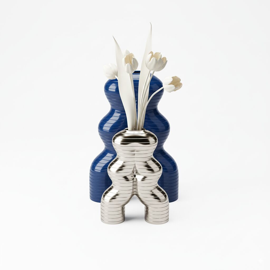 Ваза Let'S Dance By Elena Trevisan Large Vase - Blue — Villari, кадр 2