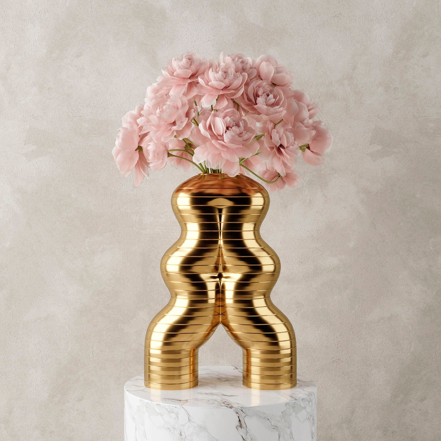Ваза Let'S Dance By Elena Trevisan Large Vase - Gold — Villari, кадр 2