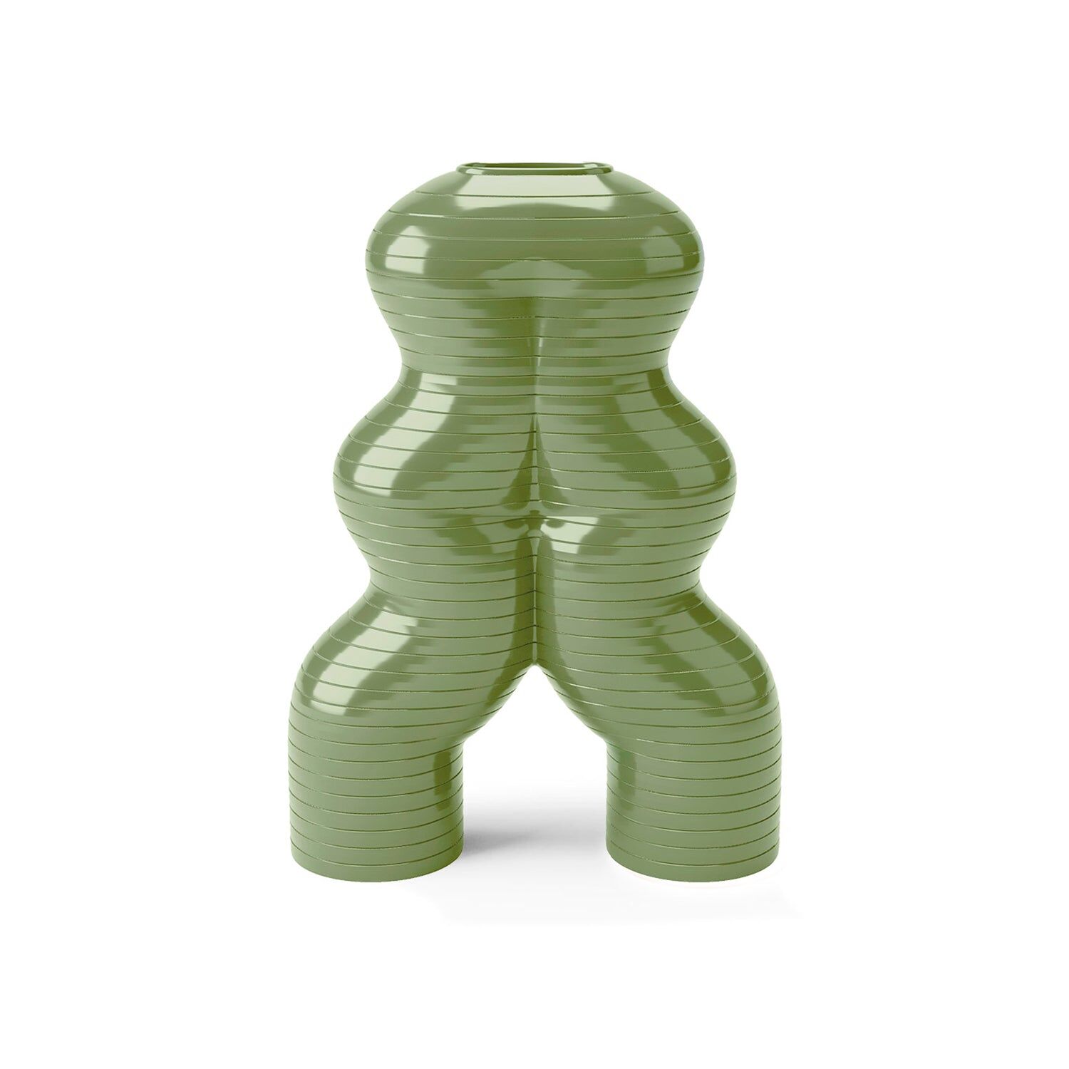 Vases Let'S Dance By Elena Trevisan Large Vase - Olive Green — Villari, collection Декор