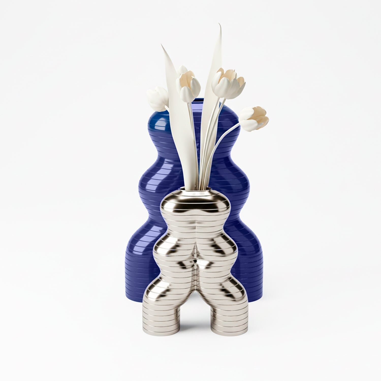 Ваза Let'S Dance By Elena Trevisan Small Vase - Platinum — Villari, кадр 2