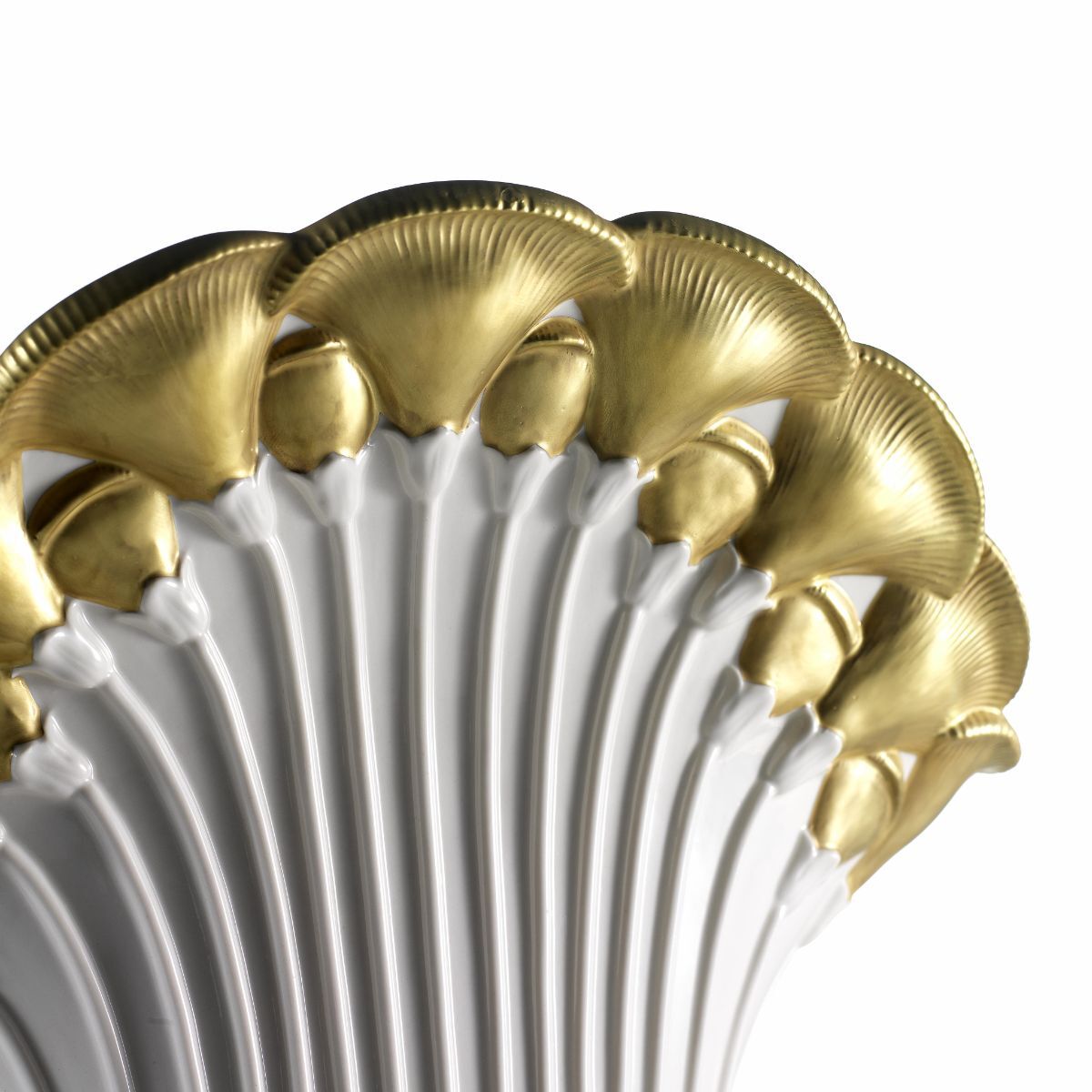 Ваза Poppy Vase - White & Gold — Villari, кадр 2