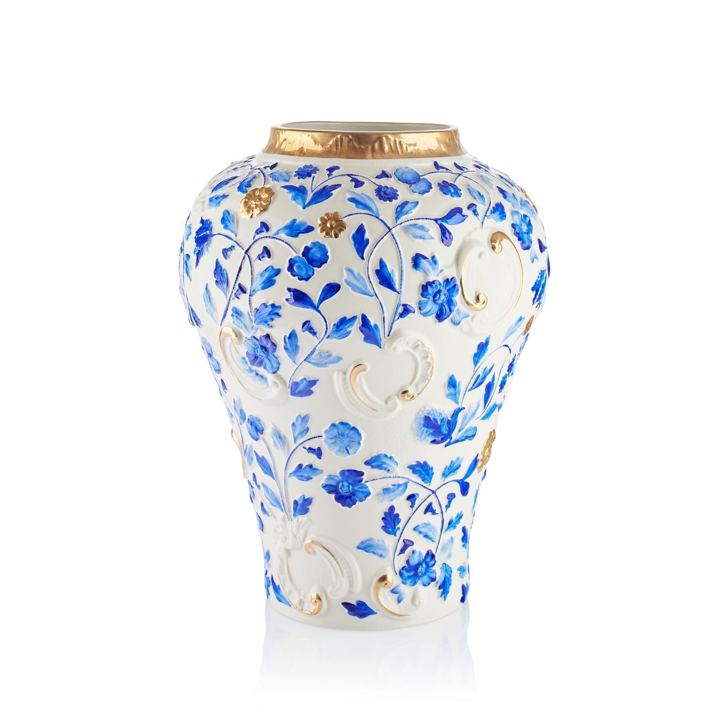Vases Taormina Large Vase - Capri & Gold — Villari, collection Декор