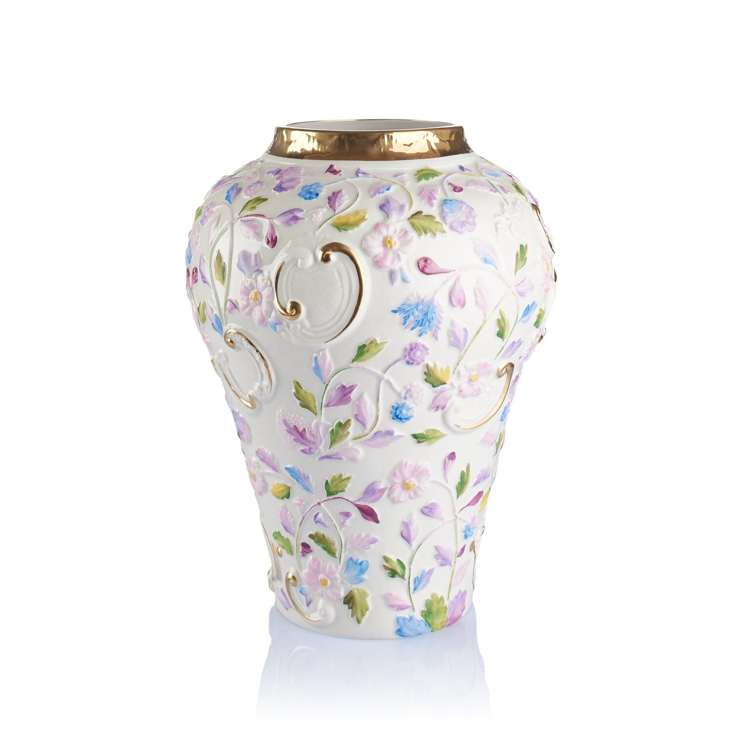 Vases Taormina Large Vase - Multicolor & Gold — Villari, collection Декор