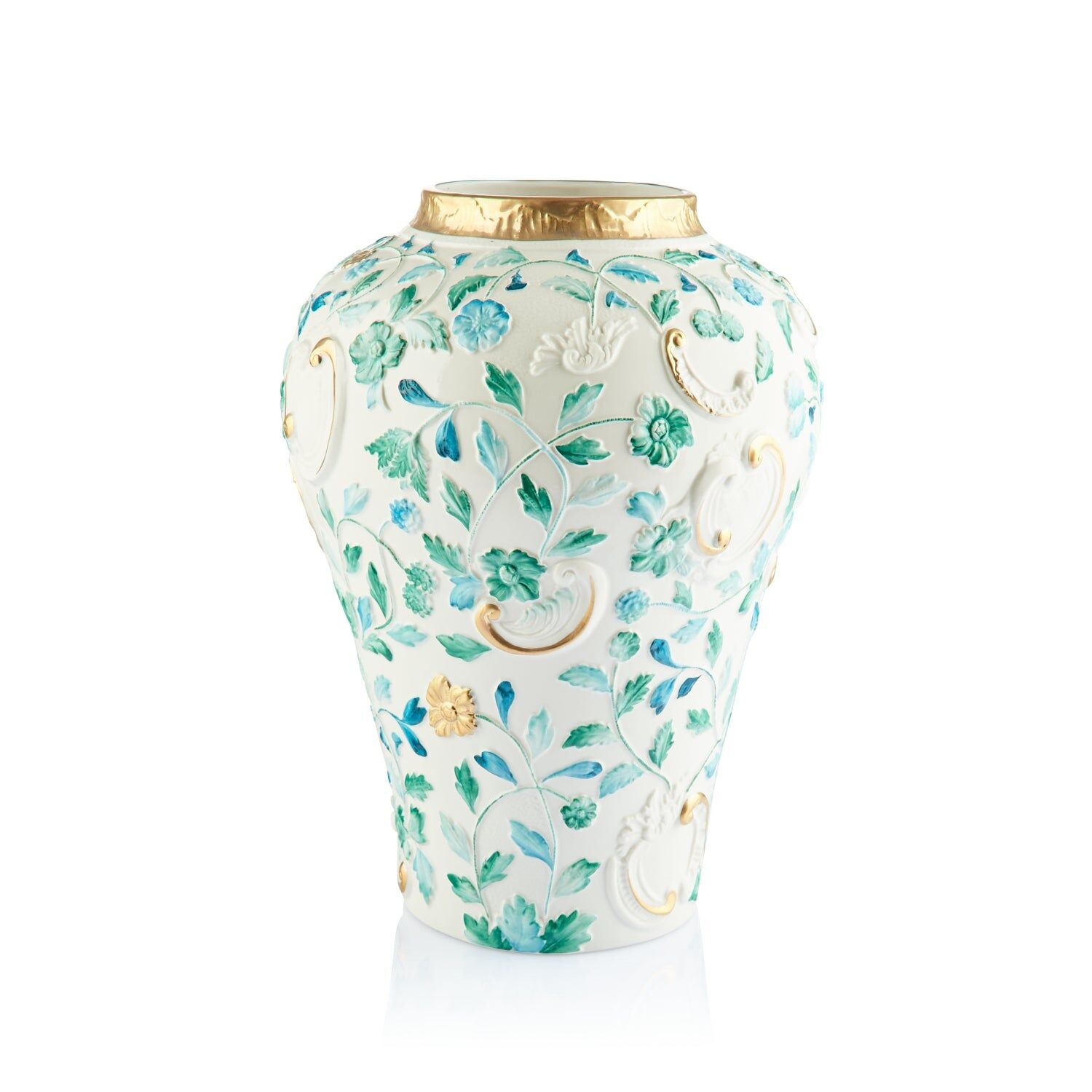 Vases Taormina Large Vase - Smeralda & Gold — Villari, collection Декор